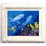 Coral Framed 8"x10" Ceramic Tile