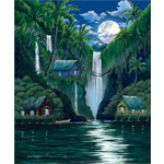 Moon Over the Falls - Limited Edition Giclee