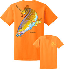 redfish orange tee